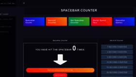 What Spacebarcounter.org website looked like in 2021 (2 years ago)