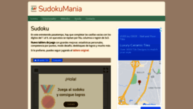 What Sudokumania.net website looked like in 2021 (2 years ago)