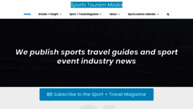 What Sportstourismnews.com website looked like in 2021 (2 years ago)