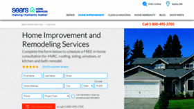 What Searshomeimprovements.com website looked like in 2021 (2 years ago)
