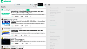 What Steemit.com website looked like in 2021 (3 years ago)