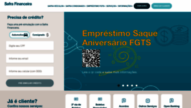 What Safrafinanceira.com.br website looked like in 2021 (2 years ago)
