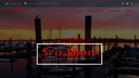What Seashorerestaurant.com website looked like in 2021 (2 years ago)