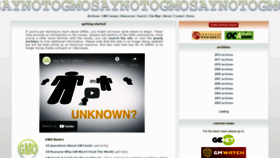 What Saynotogmos.org website looked like in 2021 (2 years ago)