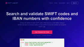 What Swiftcodesapi.com website looked like in 2021 (2 years ago)