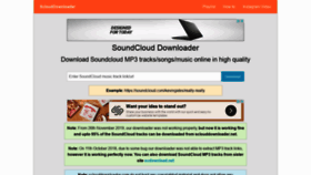 What Sclouddownloader.net website looked like in 2021 (2 years ago)