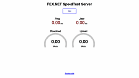 What Speedtest.fex.net website looked like in 2021 (2 years ago)