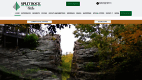 What Splitrockresort.com website looked like in 2021 (2 years ago)
