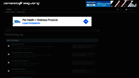 What Sevenstring.org website looked like in 2021 (2 years ago)