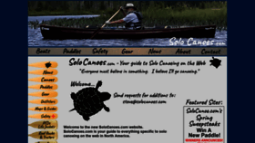 What Solocanoes.com website looked like in 2021 (3 years ago)