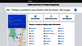 What Salaryexplorer.com website looked like in 2021 (3 years ago)