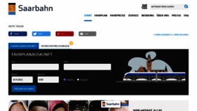 What Saarbahn.de website looked like in 2021 (2 years ago)
