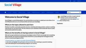 What Socialvillage.in website looked like in 2021 (2 years ago)