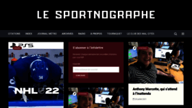 What Sportnographe.com website looked like in 2021 (2 years ago)