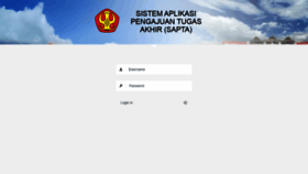 What Sapta.untad.ac.id website looked like in 2021 (2 years ago)