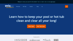What Swimuniversity.com website looked like in 2021 (2 years ago)