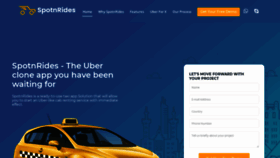 What Spotnrides.com website looked like in 2021 (2 years ago)