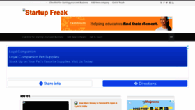 What Startupfreak.com website looked like in 2021 (2 years ago)