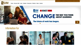 What Sim.edu.sg website looked like in 2021 (2 years ago)