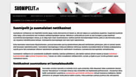 What Suomipelit.fi website looked like in 2021 (2 years ago)