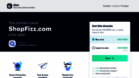What Shopfizz.com website looked like in 2021 (2 years ago)