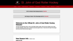 What Sjoghockey.com website looked like in 2021 (2 years ago)