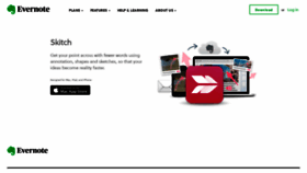 What Skitch.com website looked like in 2021 (2 years ago)
