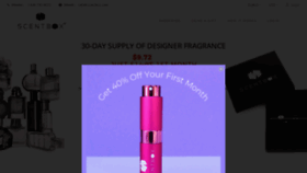 What Scentbox.com website looked like in 2021 (3 years ago)