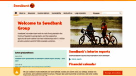 What Swedbank.com website looked like in 2021 (2 years ago)