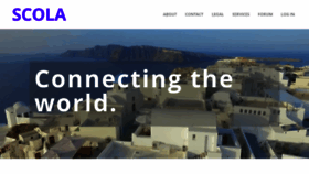 What Scola.org website looked like in 2021 (4 years ago)