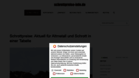 What Schrottpreise-info.de website looked like in 2021 (2 years ago)