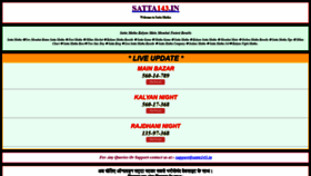 What Satta143.in website looked like in 2021 (2 years ago)