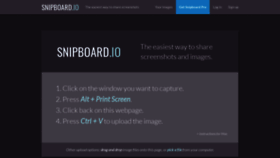 What Snipboard.io website looked like in 2021 (2 years ago)