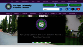 What Ssuet.edu.pk website looked like in 2021 (2 years ago)