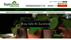 What Sunshinegardencentre.co.uk website looked like in 2021 (2 years ago)