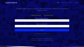 What Sub4unlock.com website looked like in 2021 (2 years ago)