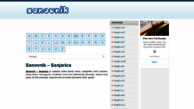 What Sanovnik.org website looked like in 2021 (2 years ago)