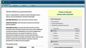 What Sulamo.fi website looked like in 2021 (2 years ago)