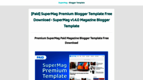 What Supermag-premium-template-download.blogspot.com website looked like in 2021 (2 years ago)