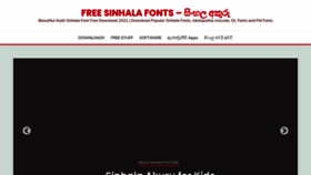 What Sinhlafonts.com website looked like in 2021 (2 years ago)