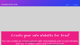 What Sharebyblog.com website looked like in 2021 (2 years ago)