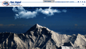 What See-nepal.com website looked like in 2021 (2 years ago)