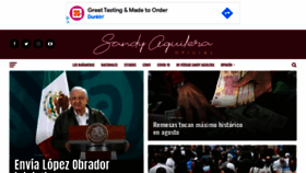 What Sandyaguilera.com website looked like in 2021 (2 years ago)