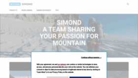 What Simond.com website looked like in 2021 (2 years ago)