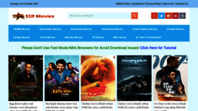 What Ssrmovies.download website looked like in 2021 (2 years ago)