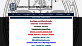 What Sweetwater1.org website looked like in 2021 (2 years ago)