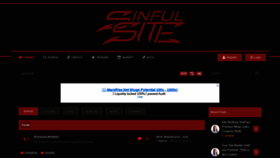 What Sinfulsite.com website looked like in 2021 (2 years ago)