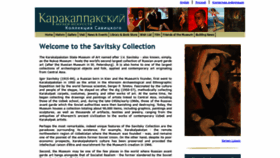 What Savitskycollection.org website looked like in 2021 (2 years ago)