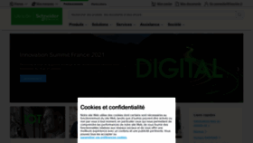 What Schneider-electric.fr website looked like in 2021 (2 years ago)