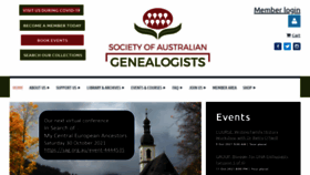 What Sag.org.au website looked like in 2021 (2 years ago)